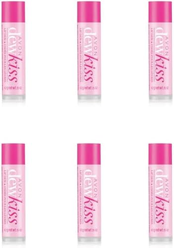 Avon Dew Kiss Lip Dew Lip Balm 6 Pack Set Moisturizing Lip Care