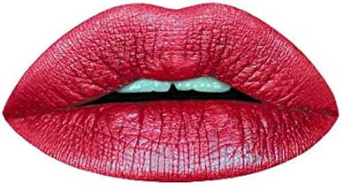 Aromi Dark Red Metallic Liquid Lipstick - Ruby Maroon Lip Color, Vegan & Cruelty-Free