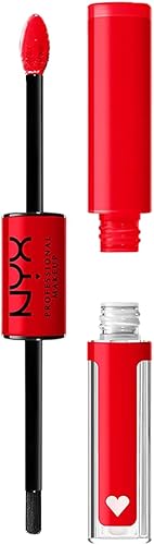 NYX Shine Loud Liquid Lipstick with Gloss - Rebel In Red Warm Red