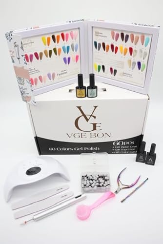 At Home Gel Manicure Kit With Uv Light - Flawless Nails Set