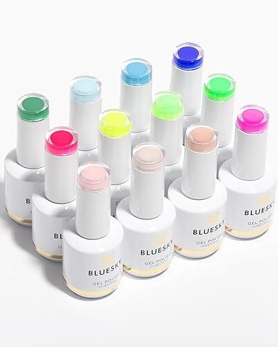 BLUESKY Gel Nail Polish 15ml 12pcs Set Colorful Nail Art Manicure