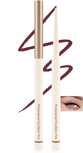 Burgundy Eyeliner Gel Pencil Waterproof Smudge Proof Long Lasting Makeup