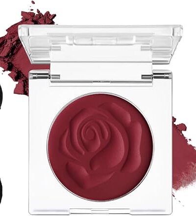 Wine Red Eyeshadow Matte Single - Intense Claret Red Pigmented Makeup