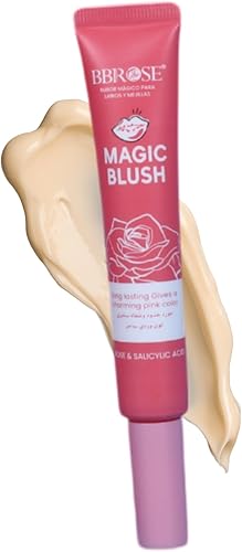 "Rose Magic Blush - Natural Pinky Glow, Hydrating & Long-Lasting, 20ml Cream Blush"