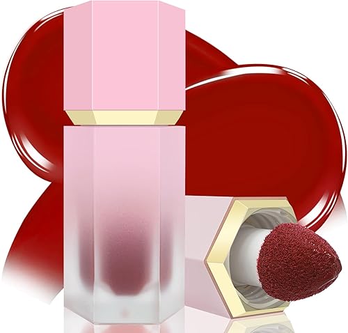 Liquid Blush for Cheeks, Dewy Finish, Matte Velvet, High-Pigmented, Long-Wearing, #08 ARDOUR-Chili Red