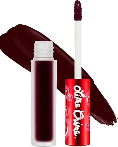 Lime Crime Velvetines Liquid Matte Lipstick in Bloodmoon - Deep Red, Long Lasting, Talc & Paraben Free