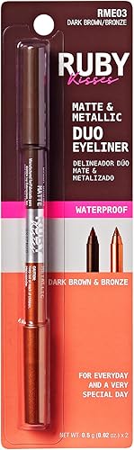 Waterproof Matte & Metallic Duo Eyeliner Pencil Long-Lasting Eyeshadow Makeup