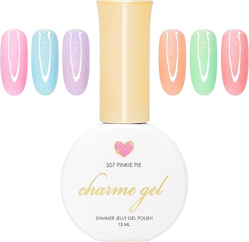Daily Charme Charme Gel Magic Pony Shimmer Jelly Nail Polish 6 Colors Holographic UV Led Gel