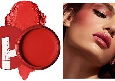 MAEPEOR Cream Blush 9 Color Smooth High Pigmented Face Blush Long Lasting Natural Look Cheeks Color 09