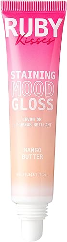 Ruby Kisses pH Lip Gloss: Tinted Lip Balm with Mango Butter for Hydrated Lips