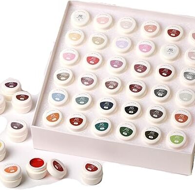 Solid Cream Nail Gel Polish Kit 68 Colors Highly Pigmented Gel Paint Set
