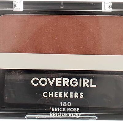 CoverGirl Cheekers Face Blush Brick Rose 0.9oz 2-Pack Bundle