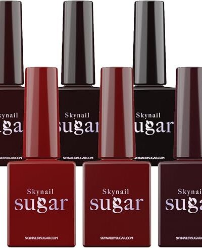Skynail Sugar Gel Nail Polish Kit - 35 Colors Red Velvet Collection