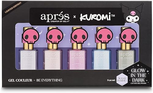 APRILIS Kuromi Cat Eye Gel Nail Polish Set of 5