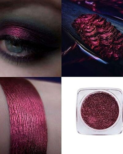 Phoera Pigment Eyeshadow Palette Metallic Shimmer Glitter Loose Powder Eye Shadow Makeup 310 BURGUNDY