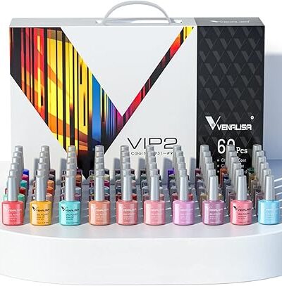 VIP4 + VIP2 Gel Nail Polish Set - 12 Colors Nail Art Salon Quality Kit
