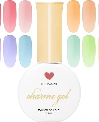 Daily Charme Rainbow Jelly Gel Nail Polish 12 Color Collection HEMA-Free