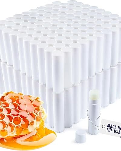 Bulk Lip Balm 200 Count - Natural Ingredients, Vitamin E, Shea Butter, Made in USA, Custom Chapstick