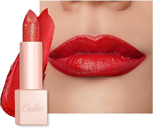 Moisturizing Coral Red Lipstick Tinted Lip Balm with Damask Rose Oil, Vegan & Gluten Free