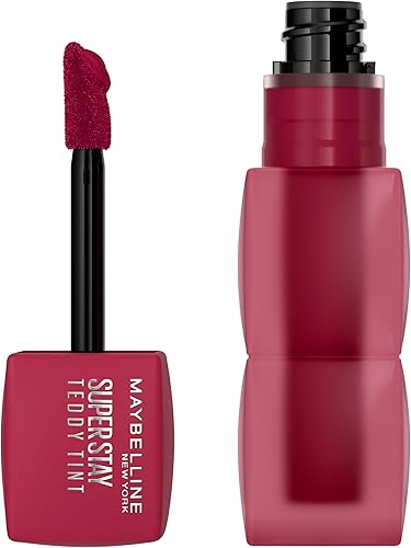 MAYBELLINE Super Stay Teddy Lip Tint, Long Lasting Matte Lipstick, Wild At Heart, 1 Count