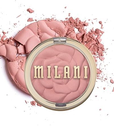 Milani Baked Blush Romantic Rose Powder Blush for Cheeks Cruelty Free Makeup Shimmery Matte Finish