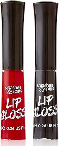 Luxurious Black Red Lip Gloss - Vibrant Color, Full Coverage, Shiny Finish, Moisturizing Formula