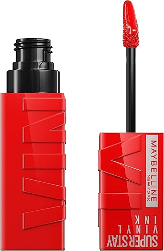 Maybelline Super Stay Vinyl Ink Longwear Liquid Lipcolor, Red-Hot, 0.14 fl oz