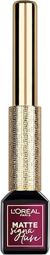 L'Oréal Paris Makeup Matte Signature Liquid Eyeliner, Burgundy, Waterproof, 0.07 fl oz