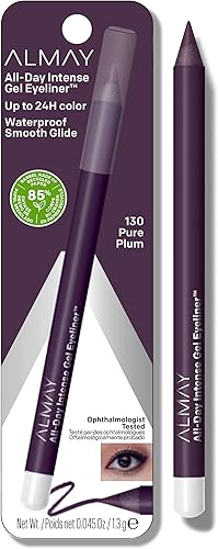 Almay Waterproof Gel Eyeliner Pencil, Pure Plum, 0.045oz