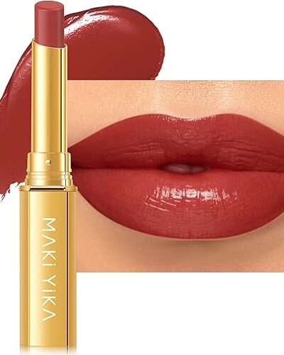 MAKI YIKA Red Lipstick for Women, Moisturizing Hydrate Lipstick, Dark Red Glossy Lip Balm, Tinted Lipstick Z12 Pampas