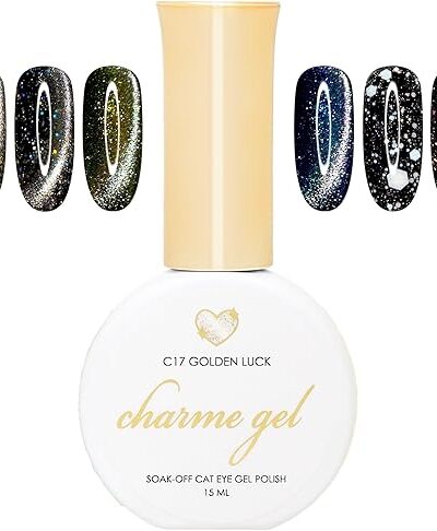 Daily Charme Charme Gel Polish 6 Colors Glitter Top Coat Cat Eye UV Led Nail Art