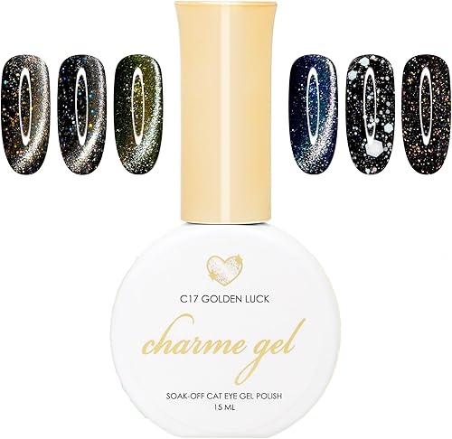 Daily Charme Charme Gel Polish 6 Colors Glitter Top Coat Cat Eye UV Led Nail Art