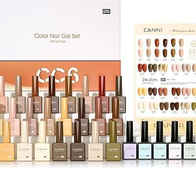 CC1 + CC6 Gel Nail Polish Set for Professional Nail Art Designs
