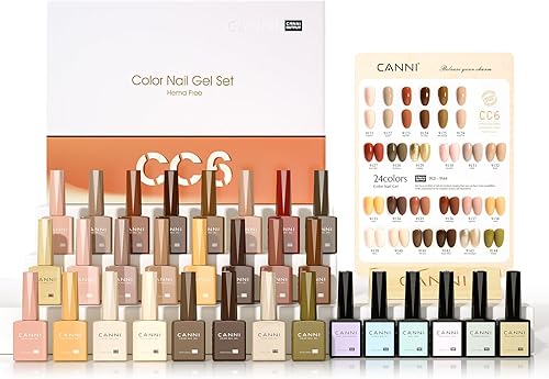 CC1 + CC6 Gel Nail Polish Set for Professional Nail Art Designs