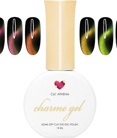 Daily Charme Velvet Chameleon Cat Eye Magnetic Gel Nail Polish Set - 6 Colors with 4pcs Magnet