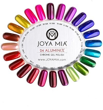 JOYA MIA Aluminix Super Shiny Silver Base Gel Polish 15ml Jelly Nail Effect