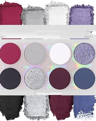 Smokey Eyeshadow Palette 8 Colors Dark Shades High Pigmented Travel Size Makeup Pallet